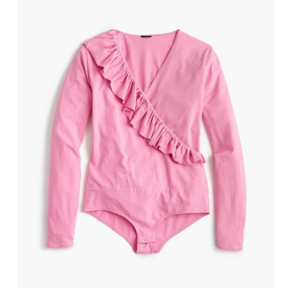 Like NEW J Crew Ruffle Front Bodysuit